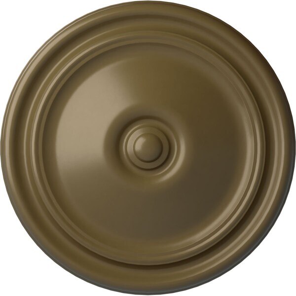 Ekena Millwork Reece Ceiling Medallion (Fits Canopies up to 2 3/8"), Hand-Painted Mississippi Mud, 12"OD x 1 3/4"P CM12REMMF - main